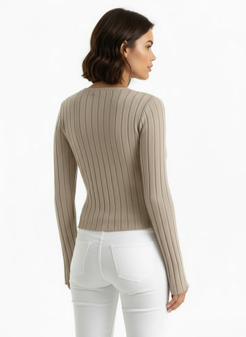 Amelia™ I Luxe Wrap Sweater - Bright Olive
